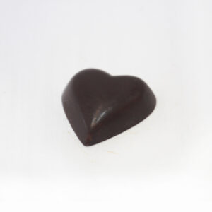 solid chocolate heart - dark